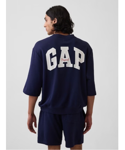 トレーナー スウェット オーバーサイズ GAPロゴ フレンチテリーTシャツ メンズ レディースの画像