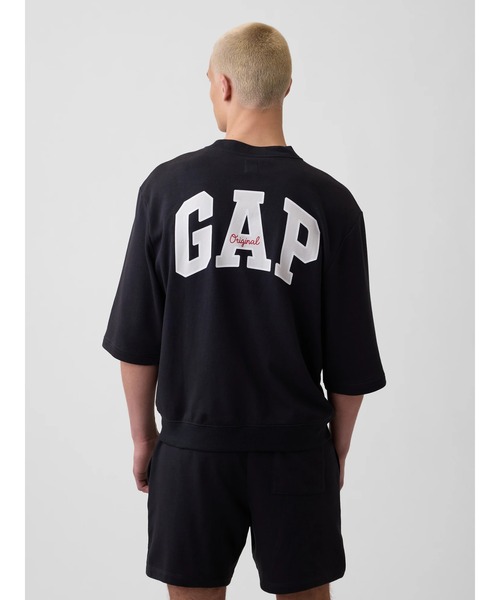 トレーナー スウェット オーバーサイズ GAPロゴ フレンチテリーTシャツ メンズ レディースの画像