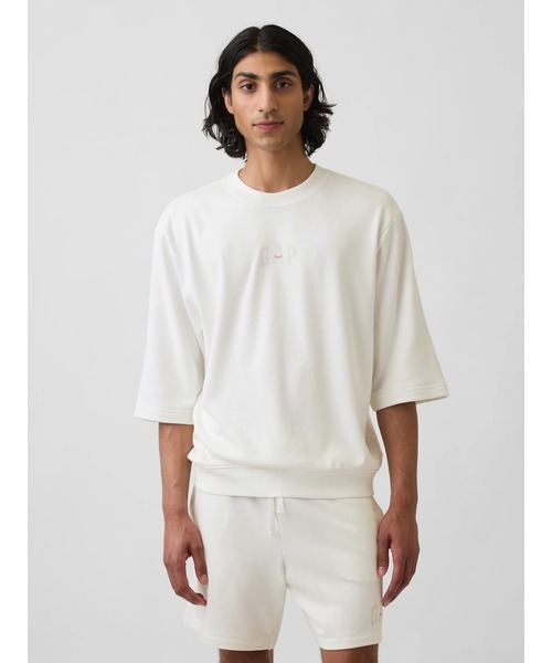 トレーナー スウェット オーバーサイズ GAPロゴ フレンチテリーTシャツ メンズ レディースの画像