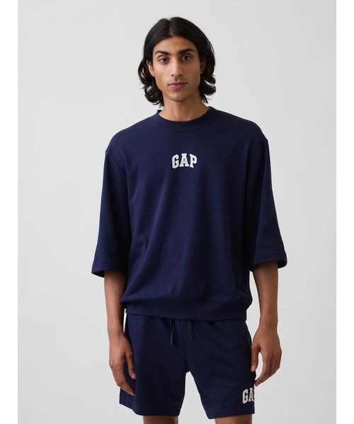 トレーナー スウェット オーバーサイズ GAPロゴ フレンチテリーTシャツ メンズ レディースの画像