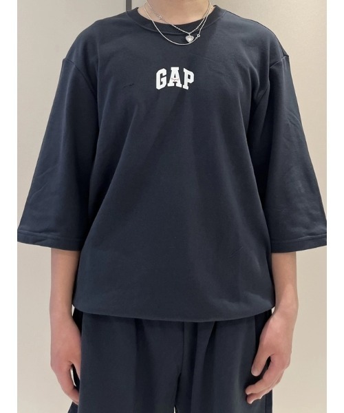トレーナー スウェット オーバーサイズ GAPロゴ フレンチテリーTシャツ メンズ レディースの画像