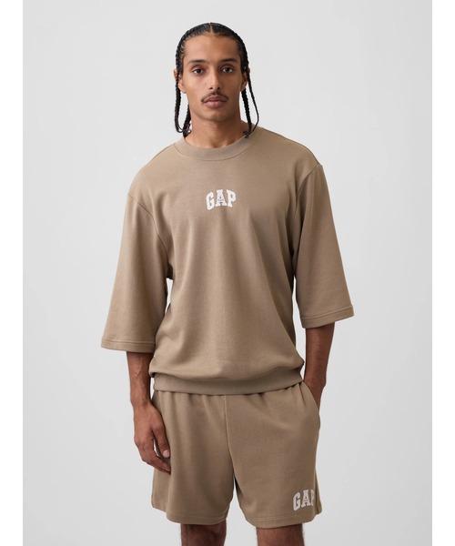 トレーナー スウェット オーバーサイズ GAPロゴ フレンチテリーTシャツ メンズ レディースの画像