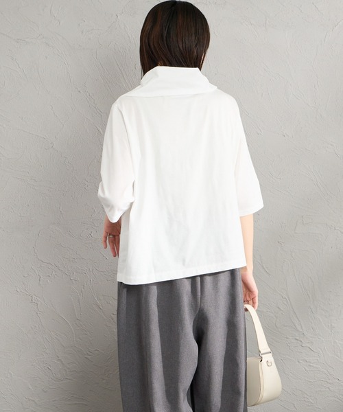 mizuiroind（ミズイロインド） tシャツ 半袖 アシンメトリーカラー