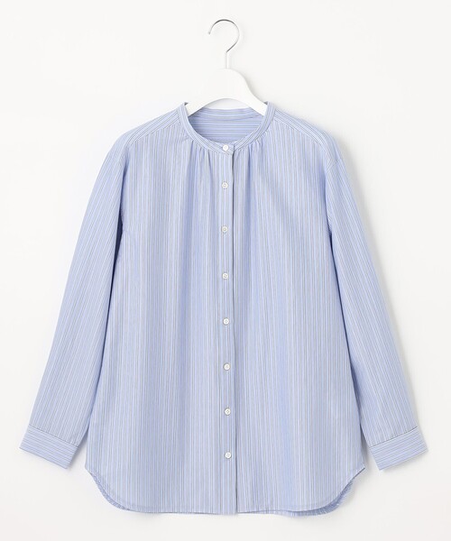 「J.PRESS」 長袖ブラウス MEDIUM ブルー レディース_画像8