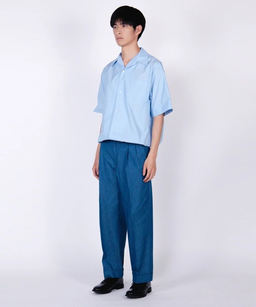 シャツ 「th products」Open Collar Shirt (MID) メンズの画像