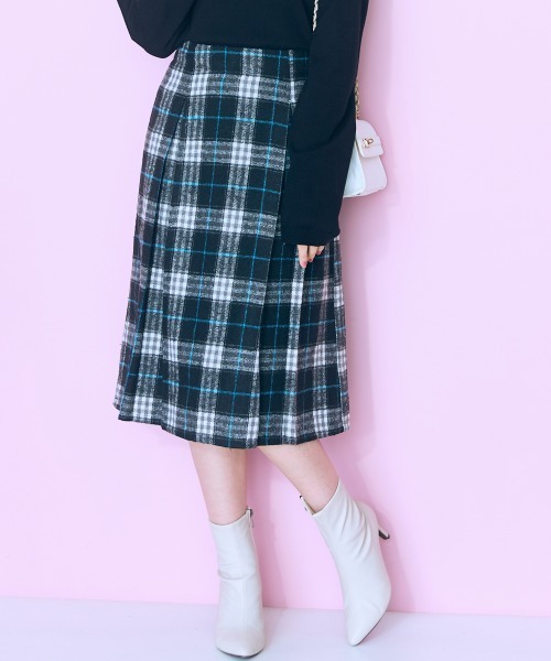 「marun」 フレアスカート 4L ブラック レディース_画像2