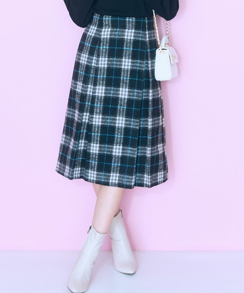 「marun」 フレアスカート 4L ブラック レディース_画像6