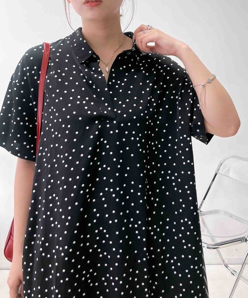AS KNOW AS（アズノゥアズ） ワンピース 夏 半袖 異素材切り替え