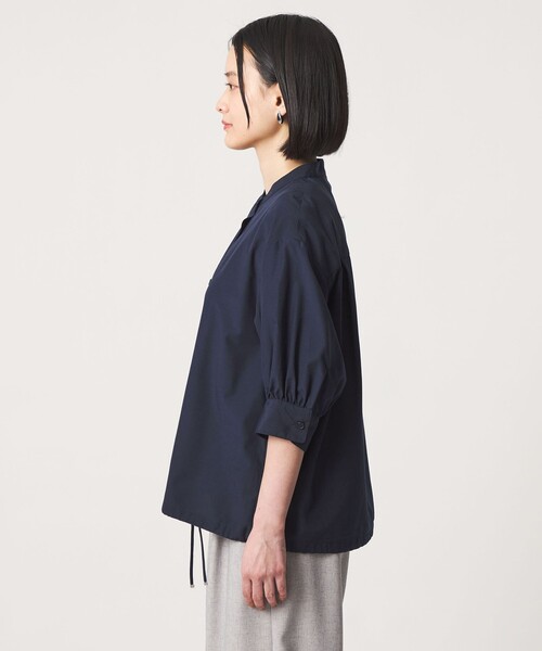 「A DAY IN THE LIFE UNITED ARROWS」 半袖ブラウス FREE ネイビー レディース_画像5