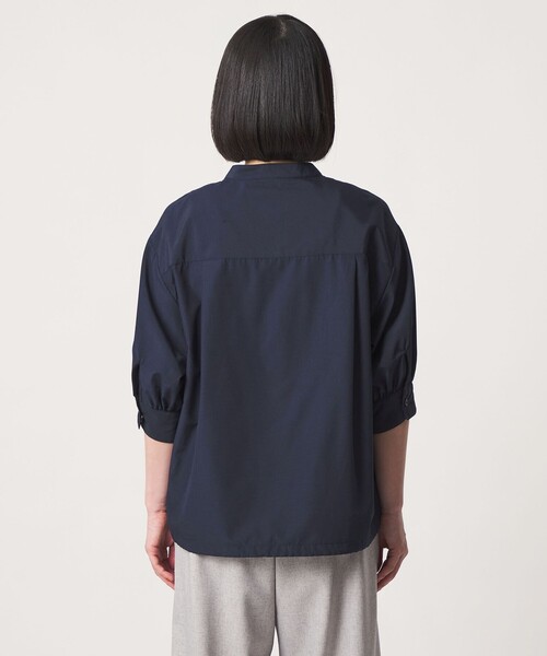 「A DAY IN THE LIFE UNITED ARROWS」 半袖ブラウス FREE ネイビー レディース_画像6