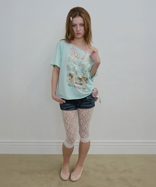 SCULPTOR（スカルプター） tシャツ Healing Off-Shoulder Tee