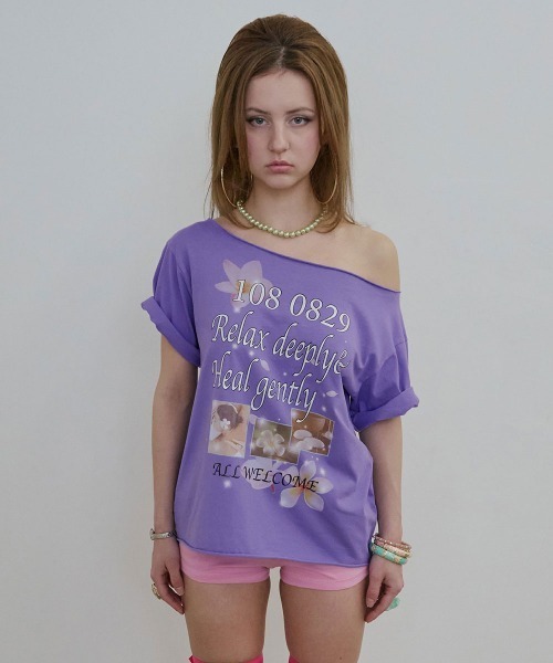 トップス sculptor SCULPTOR（スカルプター） tシャツ Healing Off-Shoulder Tee