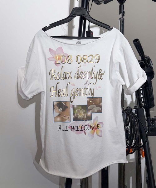 SCULPTOR（スカルプター） tシャツ Healing Off-Shoulder Tee