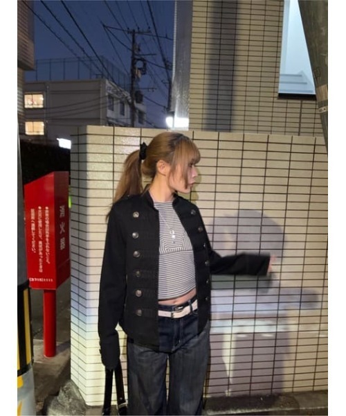 「LAGUA GEM」 長袖カットソー FREE ライトブルー レディース_画像2