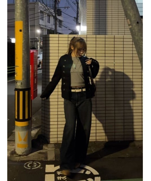 「LAGUA GEM」 長袖カットソー FREE ライトブルー レディース_画像4