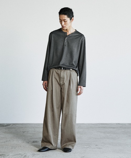 「WYM LIDNM」 チノパンツ M ブラック メンズ_画像9