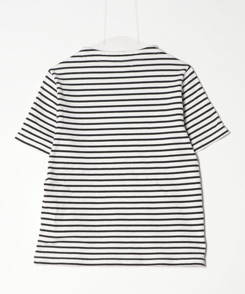 「nisica」 ボーダー柄半袖Tシャツ 2 ホワイト メンズ_画像2