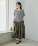 ワイドパンツ パンツ カノコスカーチョ レディースの詳細画像5