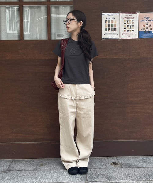 「UNE MANSION」 半袖Tシャツ FREE スカイブルー レディース_画像9