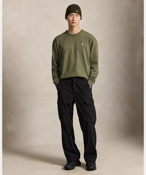 【新品】RLXラルフローレンゴルフシャツジャージーモックネックDryロンT緑S POLO RALPH LAUREN（ポロ・ラルフローレン） ラルフローレン tシャツ