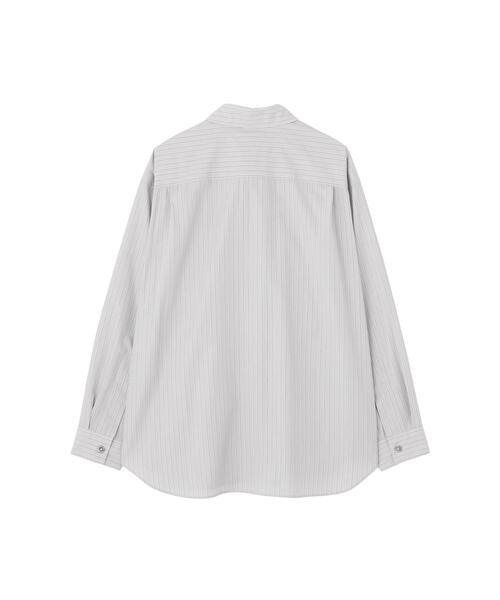 MARGARET HOWELL（マーガレットハウエル） シャツ COTTON SILK STRIPE