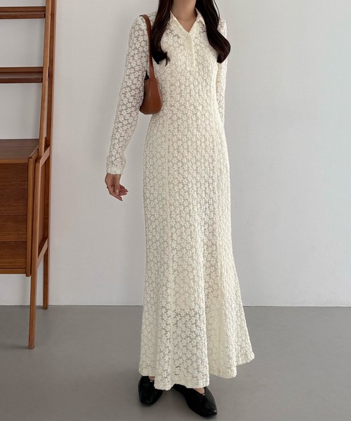 「callautia」 長袖ワンピース LARGE ブラック レディース_画像2