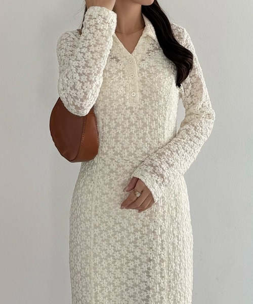 「callautia」 長袖ワンピース LARGE ブラック レディース_画像7