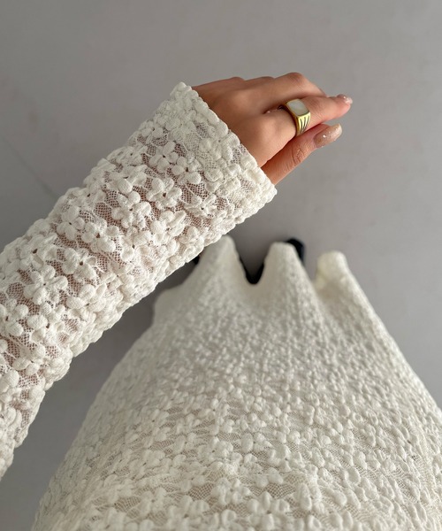 「callautia」 長袖ワンピース LARGE ブラック レディース_画像8