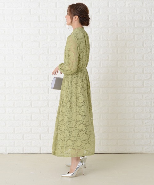 Lace Ladies（レースレディース） ドレス 総レース ウエスト切り替え