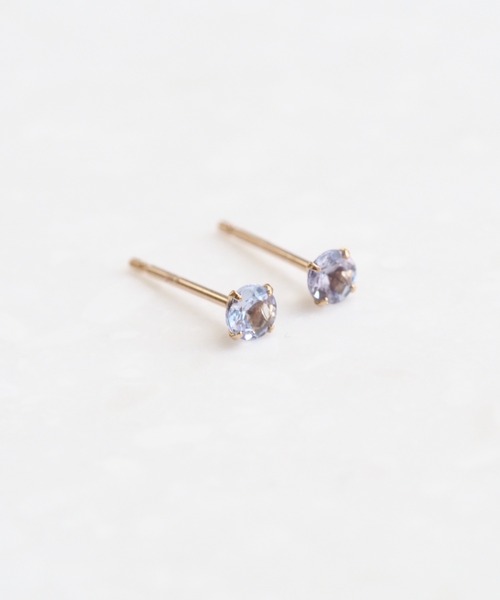 sowi ピアス K10 誕生石 天然石 スタッド ピアス 全8種類 レディース