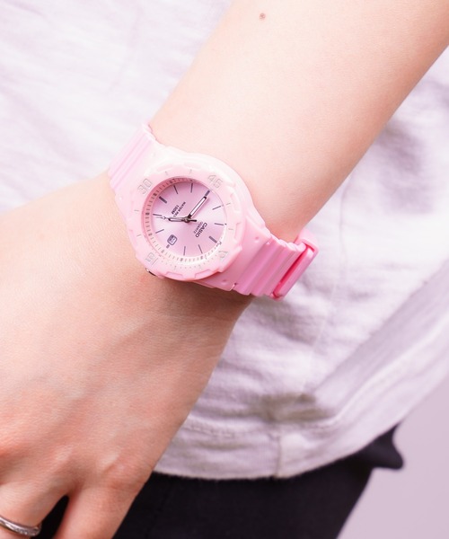 カシオ時計☆可愛いベビー！！P・レッド×ブラック・キャンディーカラーズ☆ CASIO - カシオ時計☆可愛いベビー！！P・レッド×ブラック