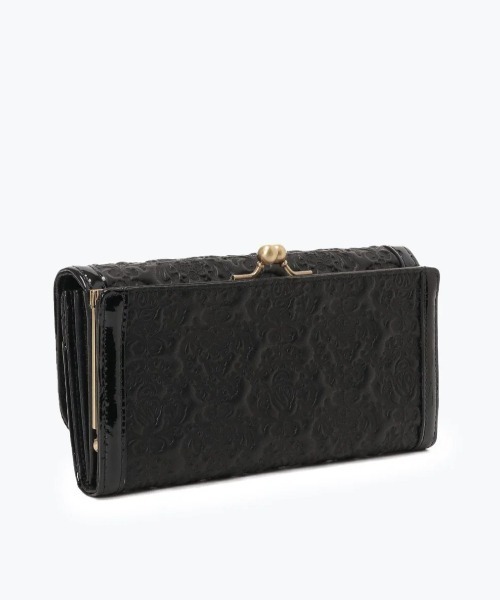 ANNA SUI アナスイ セルパン 口金長財布 黒 ANNA SUI セルパン 口金長財布 ブラック - ファッション通販