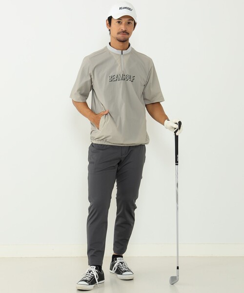 tシャツ Tシャツ BEAMS GOLF ORANGE LABEL / ストレッチナイロン ハーフジップ プルオーバー BEAMS GOLF ORANGE LABEL ストレッチナイロン ハーフジップ