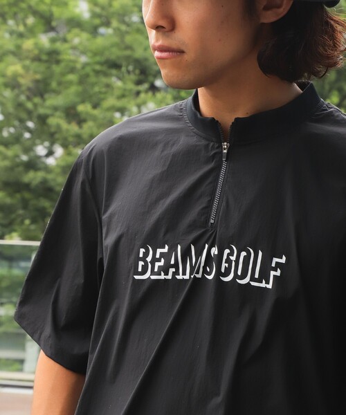 tシャツ Tシャツ BEAMS GOLF ORANGE LABEL / ストレッチナイロン ハーフジップ プルオーバー BEAMS GOLF ORANGE LABEL ストレッチナイロン ハーフジップ