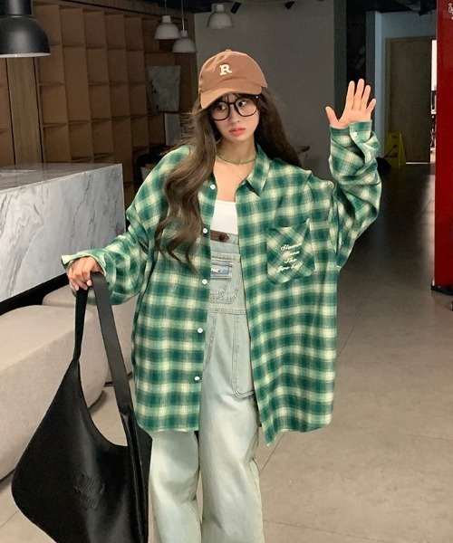 MAZZEL ♡ チェックシャツ MAZZEL “Royal Straight Flush