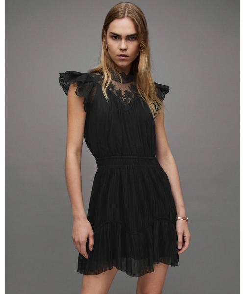 ALLSAINTS ワンピース AZURA TULLE LACE DRESS | チュール