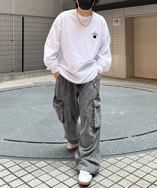 tシャツ 8ボール＆ダイス ワンポイント刺繍 / バックプリント