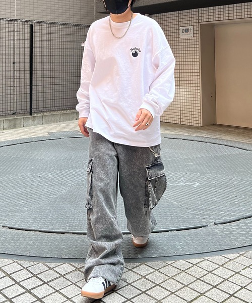 tシャツ 8ボール＆ダイス ワンポイント刺繍 / バックプリント