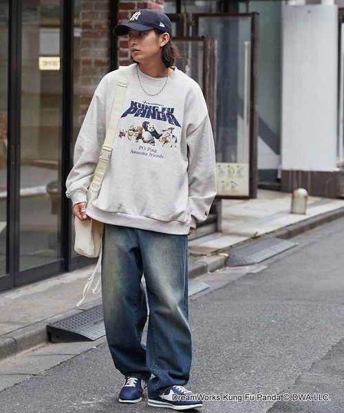 古着　ヴィンテージ　sweat スウェット　トレーナー　プリント　パンダ　個性派 90年代 USA製 BUENA VISTA PANDAS パンダ アニマル プリント