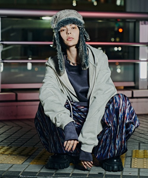 アインシュタイン　パーカー AIVER パーカー 岡本奇太郎×AIVER コラージュジップパーカー