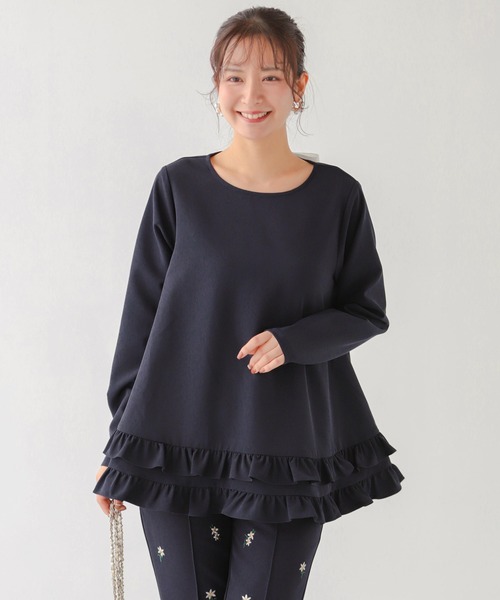 Fit more（フィットモア） tシャツ 「ZOZO限定カラー」2段フリルバック