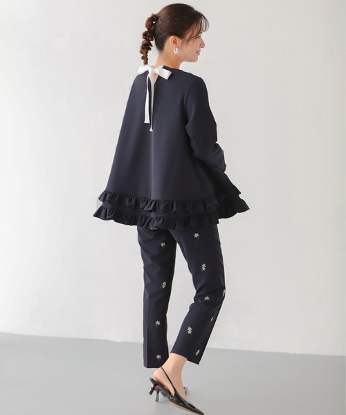 Fit more（フィットモア） tシャツ 「ZOZO限定カラー」2段フリルバック