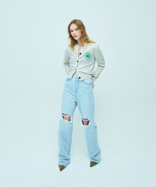 Mardi Mercredi カーディガン CASHMERE BLENDED CARDIGAN ROUND