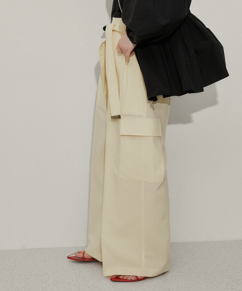 ADAM ET ROPÉ FEMME 【サステナブル】ドライボイルワークパンツ ADAM ET ROPE' パンツ 「サステナブル」ドライボイルワーク