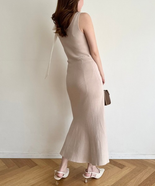 deicy ニットワンピース DEICY（デイシー） ワンピース ショルダーリボンニットワンピース