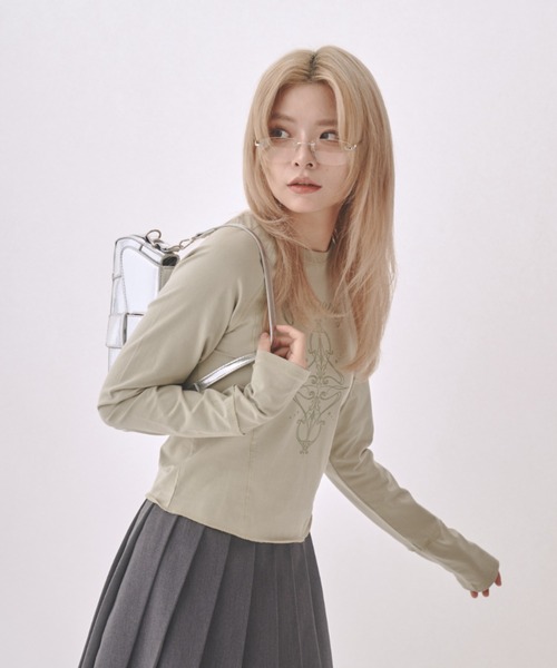 codegraphy tシャツ (Women) Pigment Long Sleeve レディース