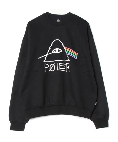 25 POLeR ポーラー 長袖 トレーナー FURRY FONT CREW クルースウェット ロングスリーブ トップス スウェット カジュアル アウトドア メンズ レディース ユニセックス 2025年秋冬 品番 253MCV0047 日本正規品 POLeR（ポーラー） トレーナー スウェット スウェットトレーナー