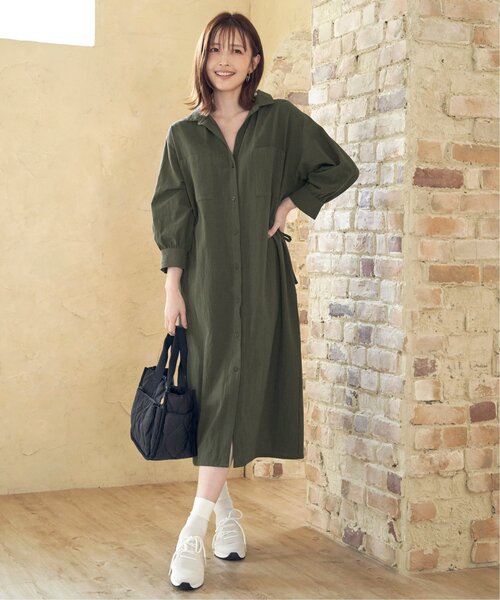 ikka（イッカ） シャツワンピース 「親子コーデ」スキッパーシャツ