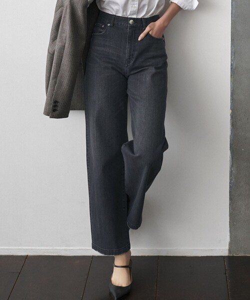 ワイドパンツ ジーンズ デニム デニムパンツ 23区DENIM ストレッチ
