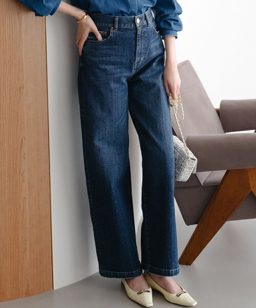 ワイドパンツ ジーンズ デニム デニムパンツ 23区DENIM ストレッチ